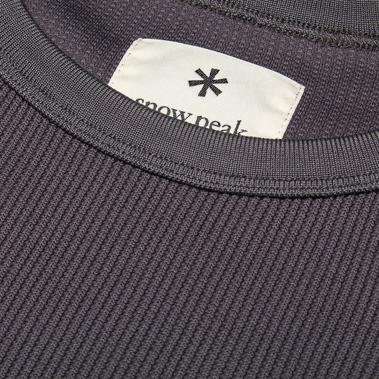 Snow Peak - Dry Thermal L/S Shirt
Color : Charcoal