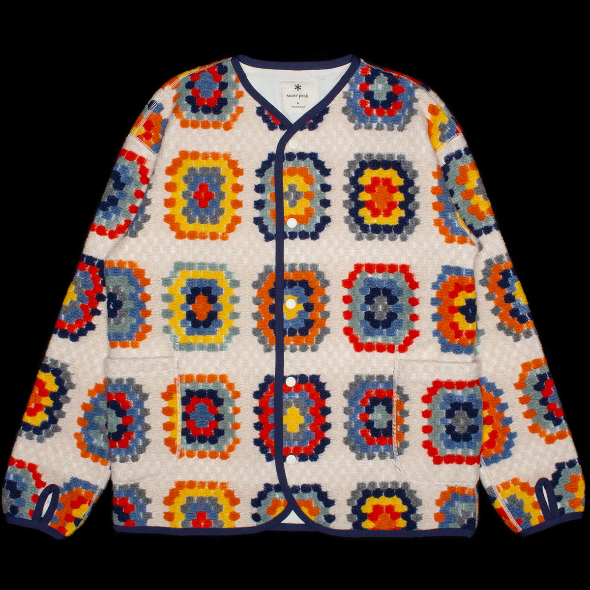 Snow Peak - Wool Jacquard Cardigan
Color : Ivory