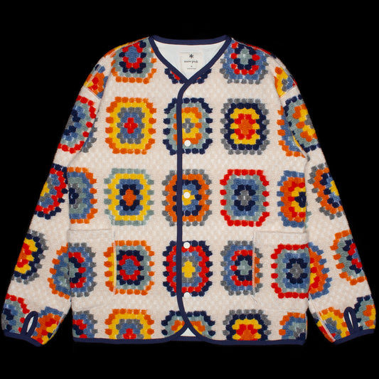 Snow Peak - Wool Jacquard Cardigan
Color : Ivory