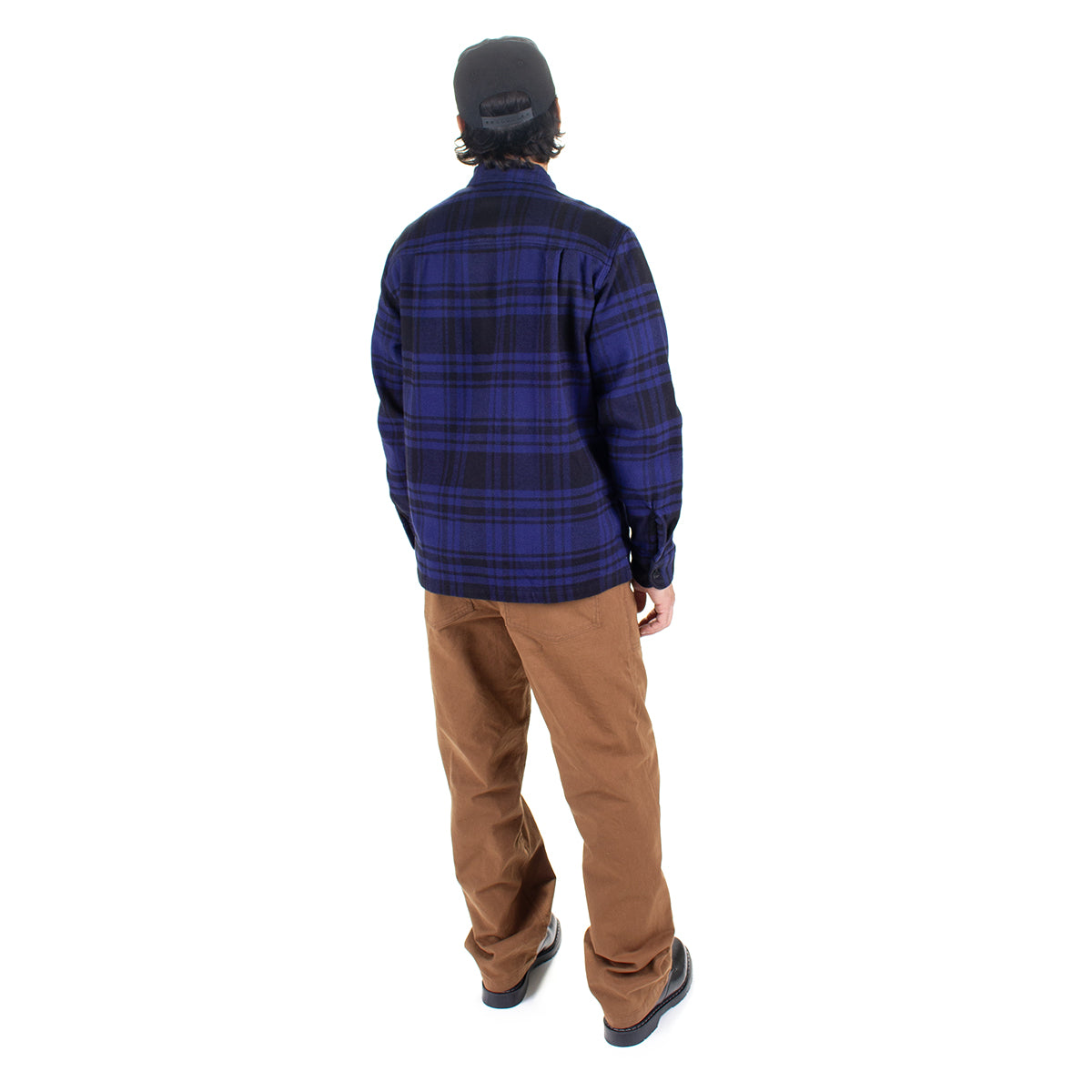 Noah | Heavyweight Zip-Up Flannel
Color : Black / Blue