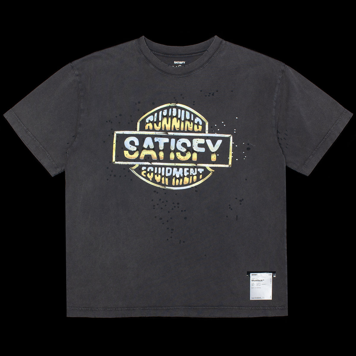 Satisfy - MothTech T-Shirt

Style # 11006-AB-EST1
Color : Aged Black