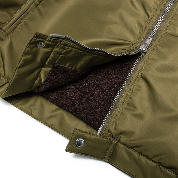 Stussy - Pile Lined Zip Jacket
Style # 115887
Color : Olive