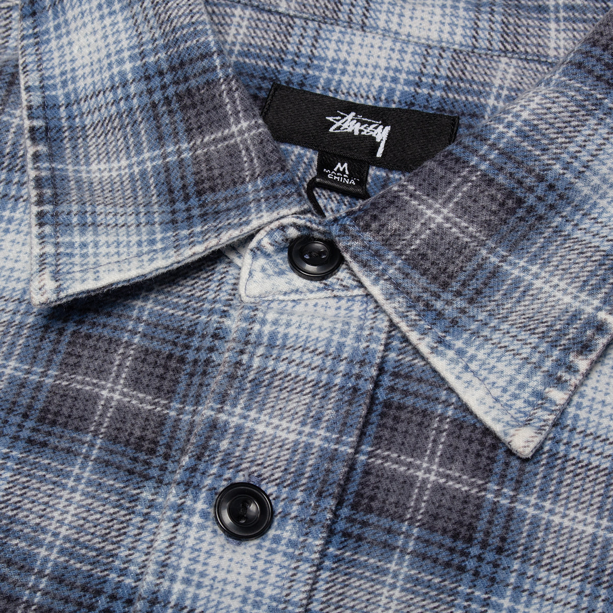 Stussy - Dax Plaid Shirt
Style # 1110402
Color : Blue