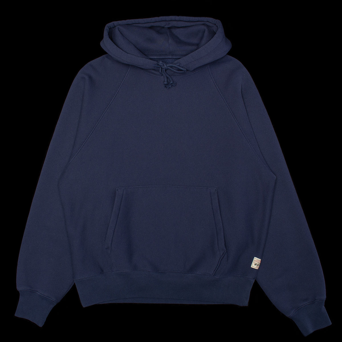 Stussy - Fleece Raglan Hoodie
Style # 118572
Color : Navy