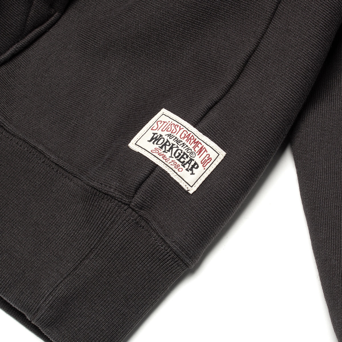 Stussy - Raglan Zip Hoodie
Style # 118571
Color : Washed Black