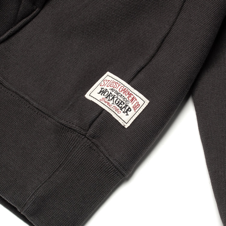 Stussy - Raglan Zip Hoodie
Style # 118571
Color : Washed Black