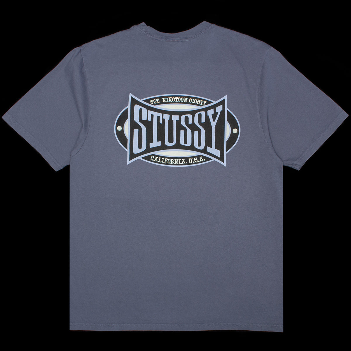 Stussy - Champion Oval Pigment Dyed T-Shirt
Style # 1905144
Color : Navy