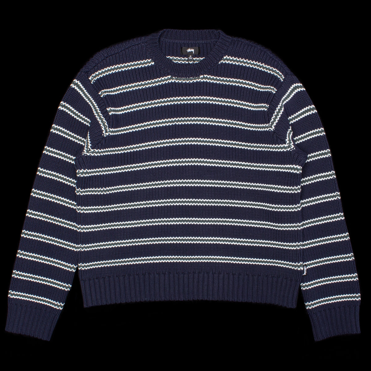 Stussy - Stripe Crew
Style # 117272
Color : Ocean