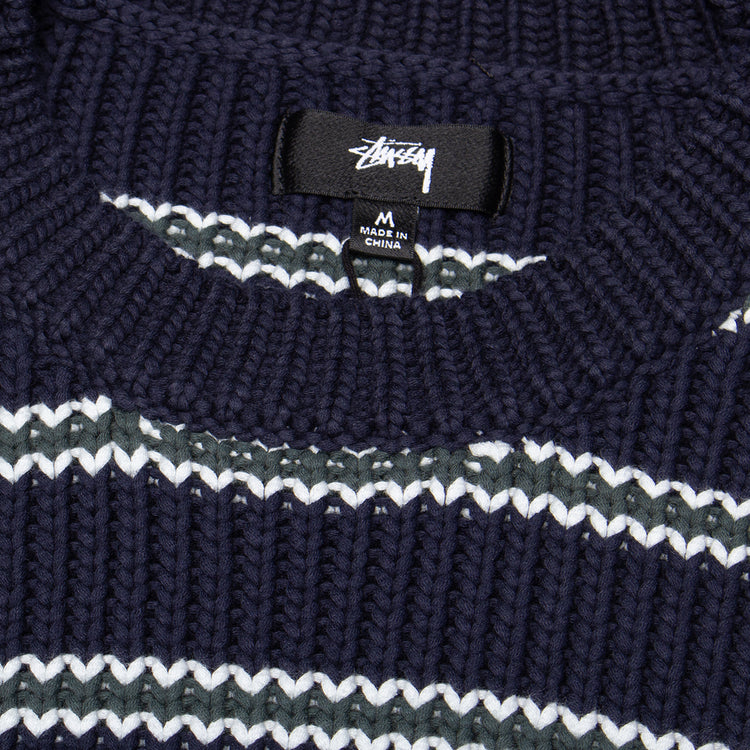Stussy - Stripe Crew
Style # 117272
Color : Ocean