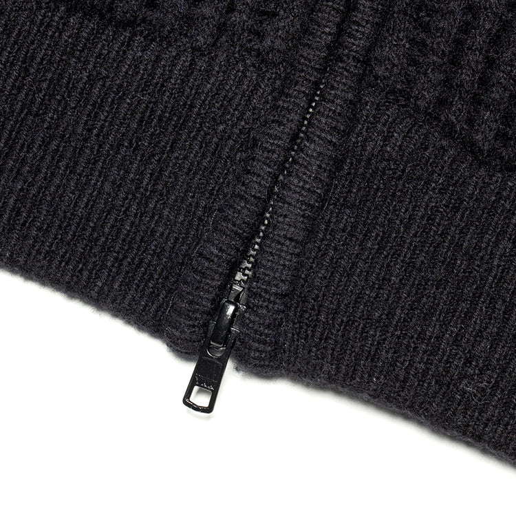 Stussy - Military Patch Zip Sweater
Style # 117269
Color : Black