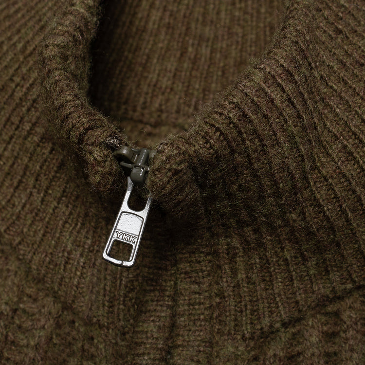 Stussy - Military Patch Zip Sweater
Style # 117269
Color : Green