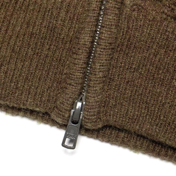 Stussy - Military Patch Zip Sweater
Style # 117269
Color : Green