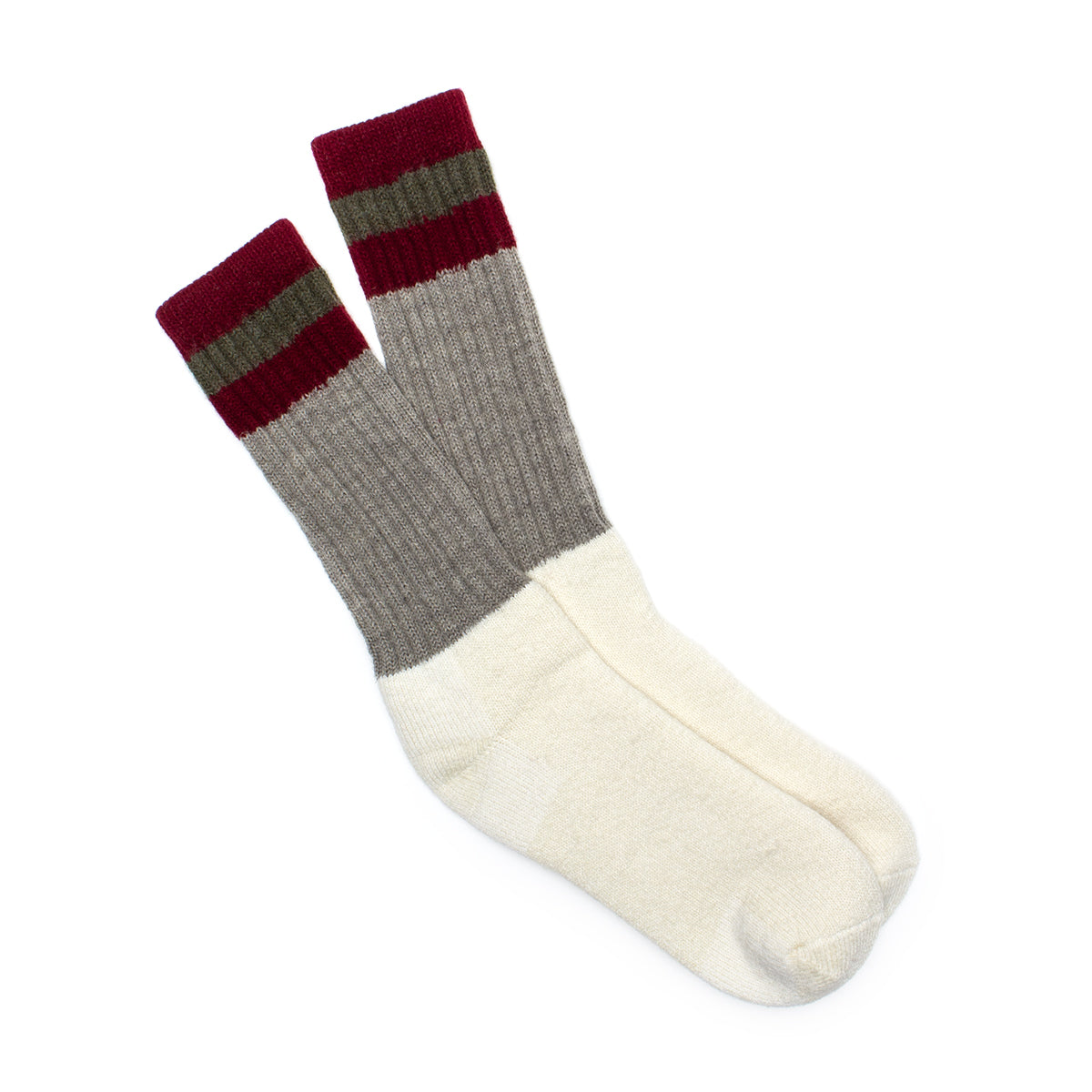 Filson | 1970's Logger Thermal Sock
Style #&nbsp;20075578
Color : Forest / Maroon