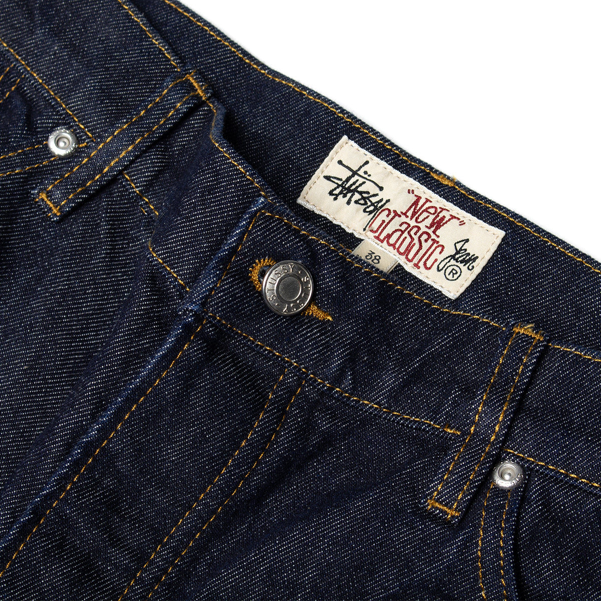 Stussy | New Classic Denim Jeans
Style # 116672
Color : Rinsed Indigo