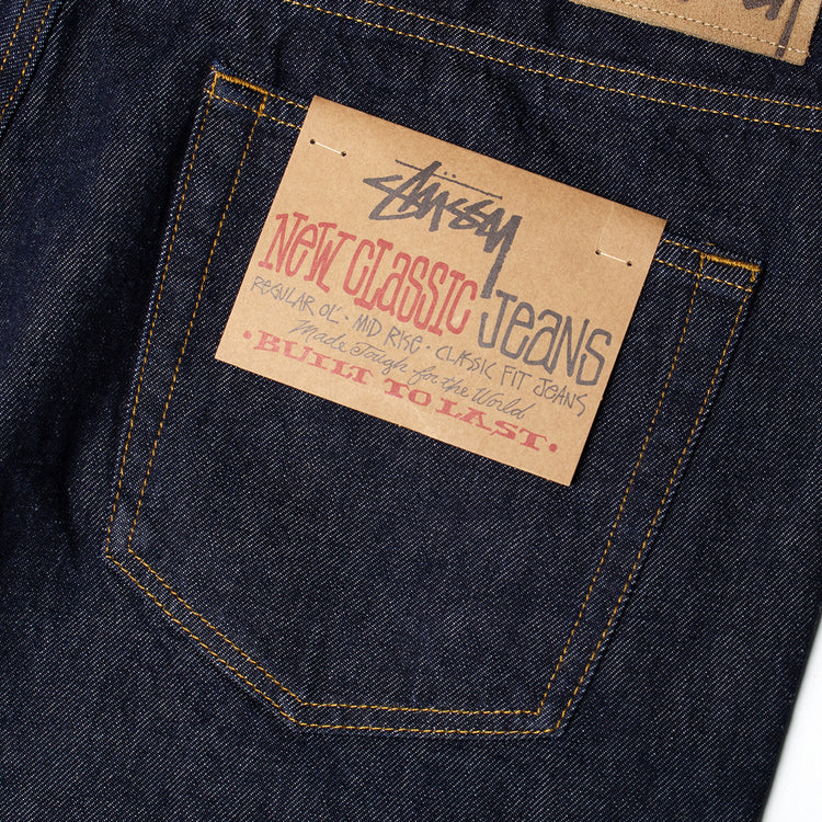 Stussy | New Classic Denim Jeans
Style # 116672
Color : Rinsed Indigo