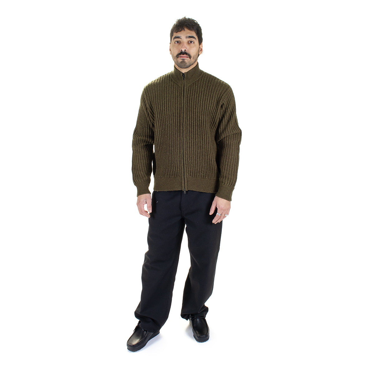 Stussy - Military Patch Zip Sweater
Style # 117269
Color : Green