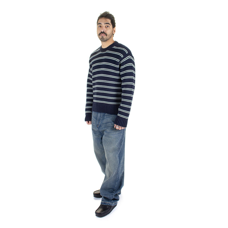 Stussy - Stripe Crew
Style # 117272
Color : Ocean