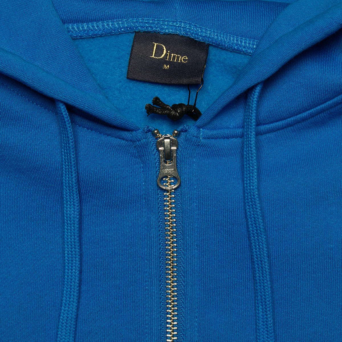 Dime | Cursive Small Logo Zip Hoodie
Color : Cobalt