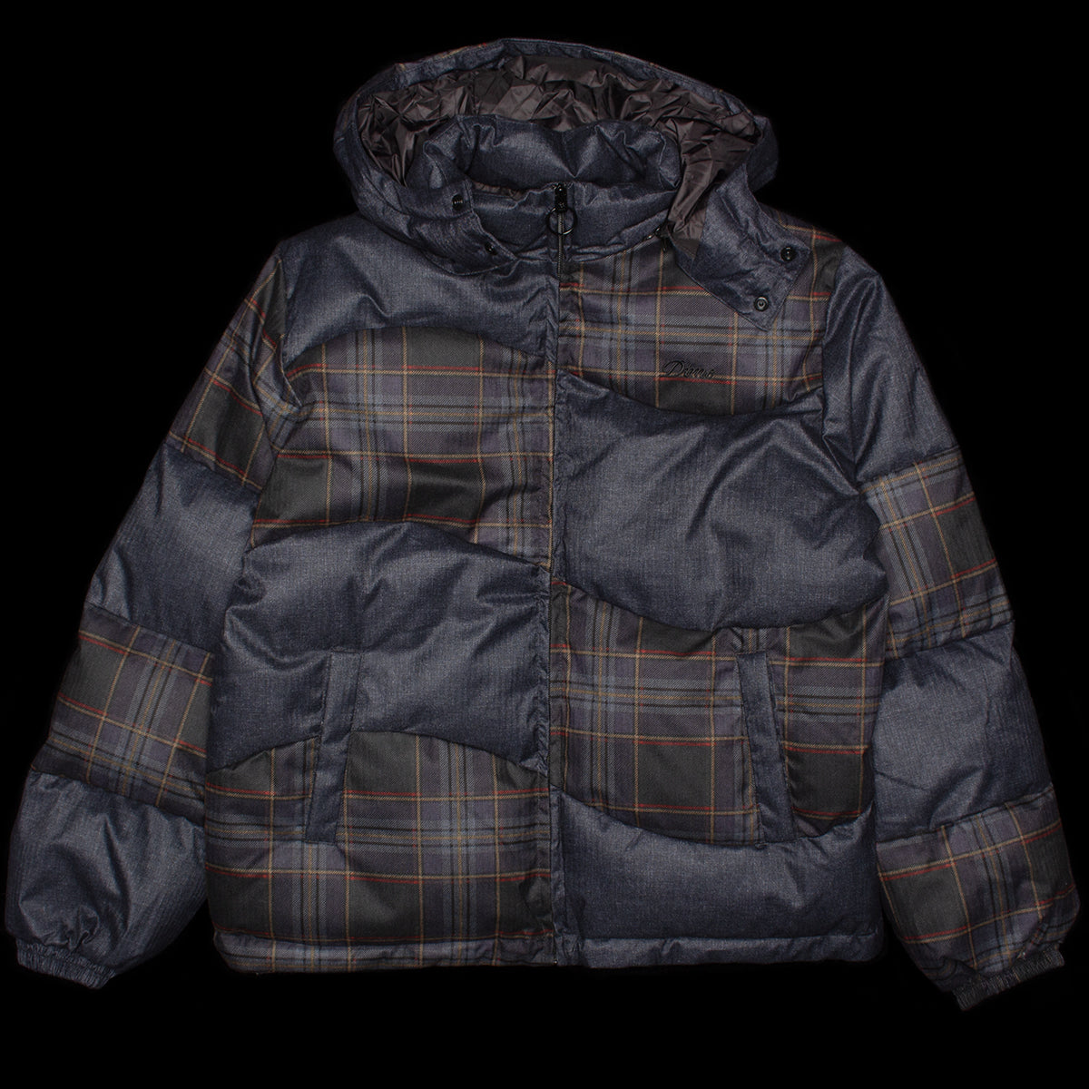 Dime | Premium Tweed Puffer
Color : Dark Grey