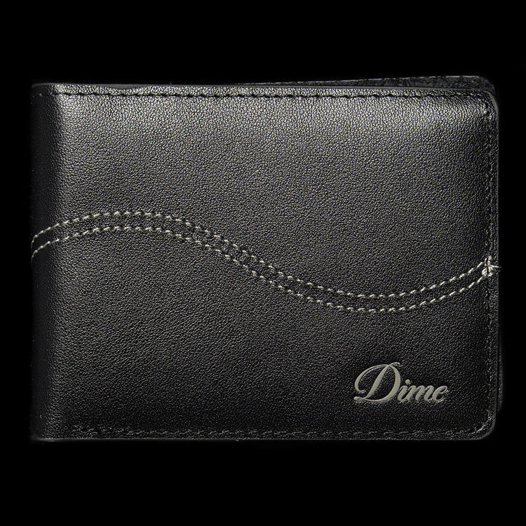 Dime | Cursive Bifold Wallet
Color : Black