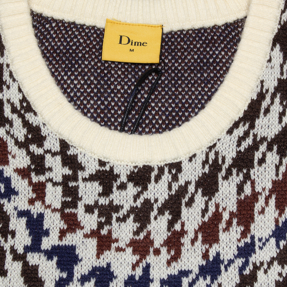 Dime | Houndstooth Knit
Color : Cream