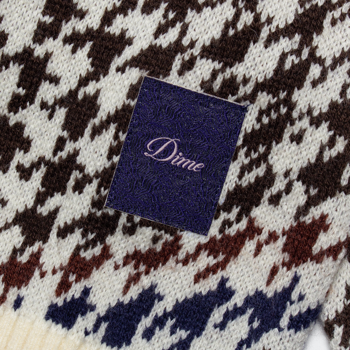 Dime | Houndstooth Knit
Color : Cream