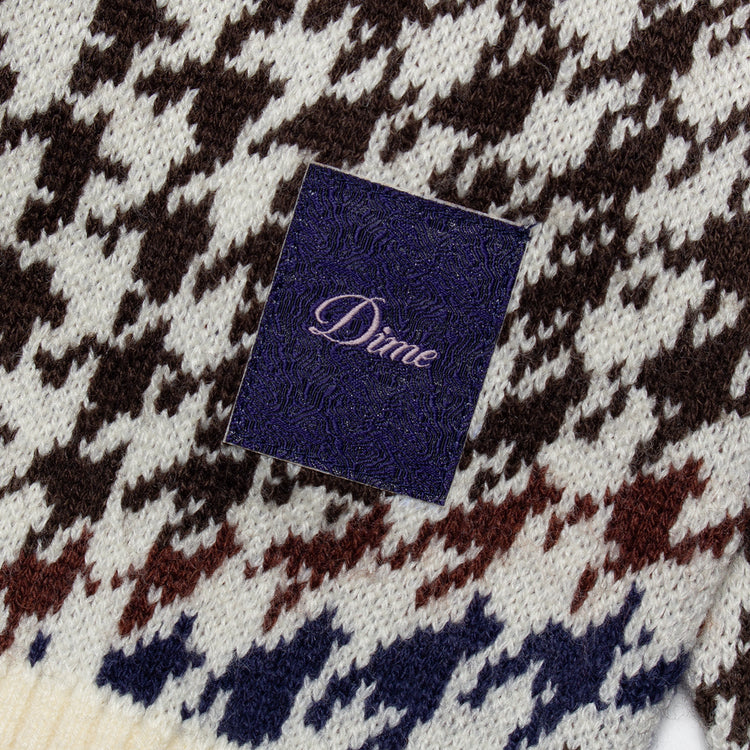 Dime | Houndstooth Knit
Color : Cream