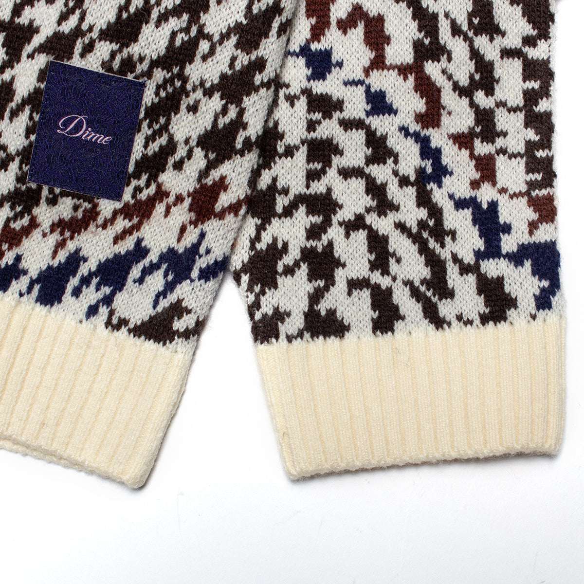 Dime | Houndstooth Knit
Color : Cream