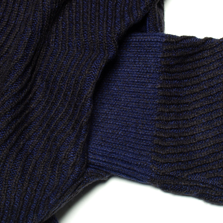 Dime | Double Zipper Knit
Color : Navy