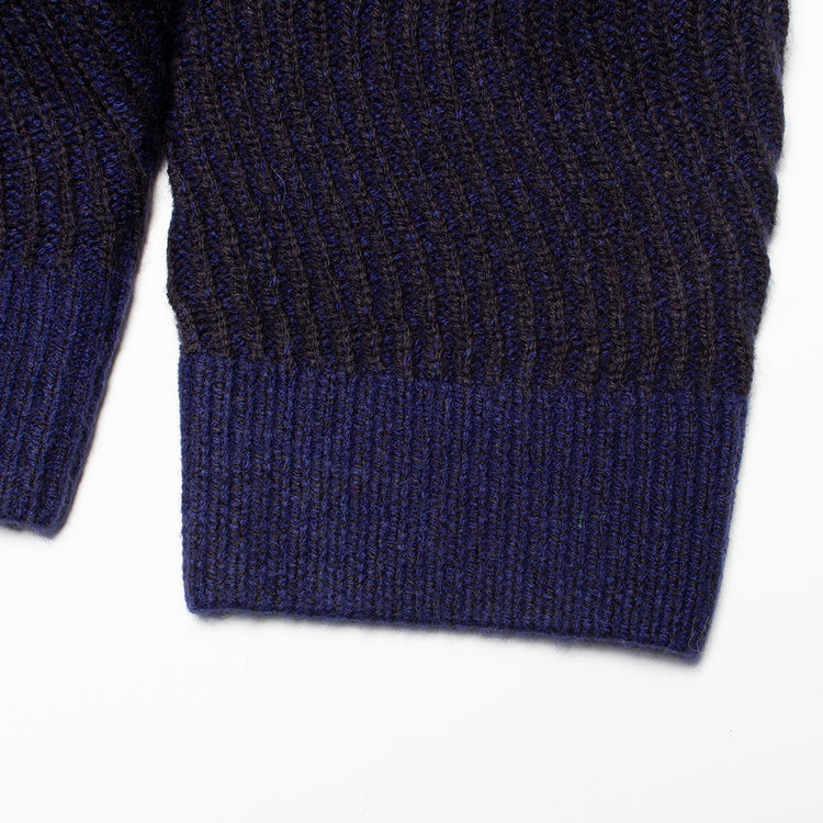 Dime | Double Zipper Knit
Color : Navy