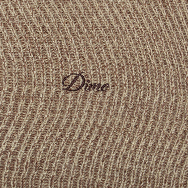 Dime | Double Zipper Knit
Color : Camel