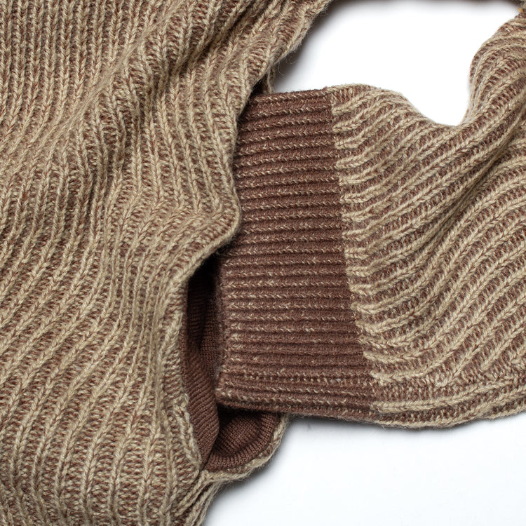 Dime | Double Zipper Knit
Color : Camel