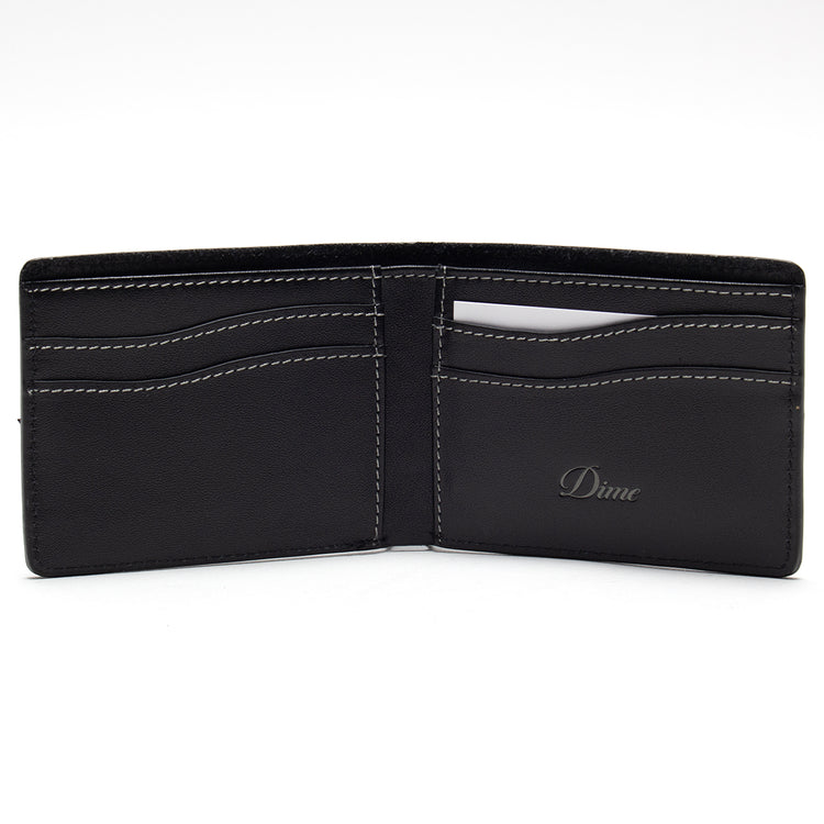 Dime | Cursive Bifold Wallet
Color : Black