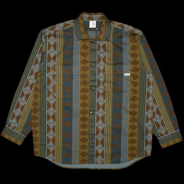 Polar Skate Co. | Big Boy Overshirt
Color : Blue Green Mix