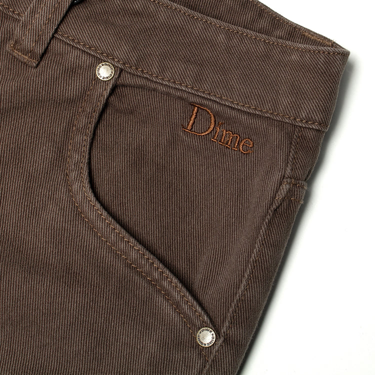 Dime | Classic Baggy Denim Pants
Color : Brown Washed