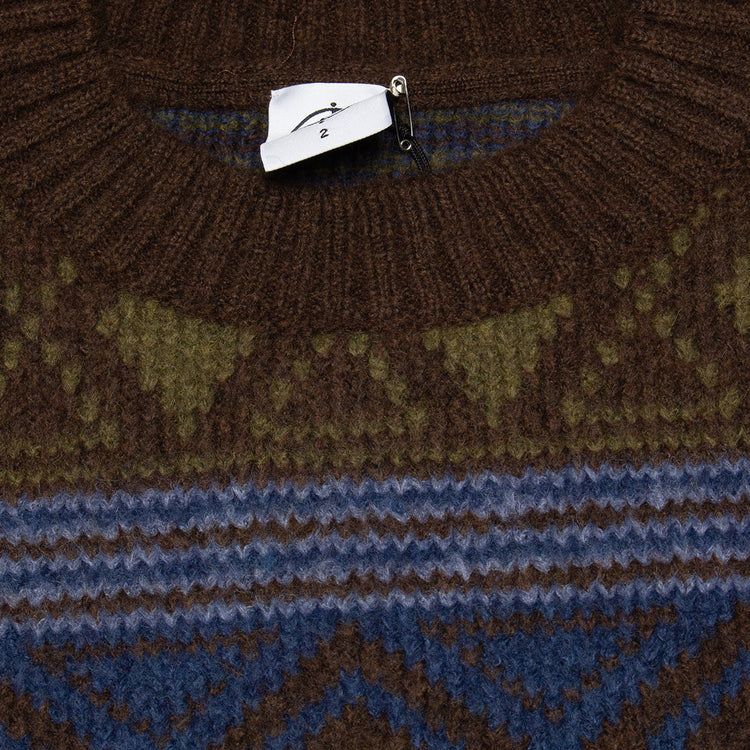 Polar Skate Co. | George Sweater
Color : Blue Green Mix