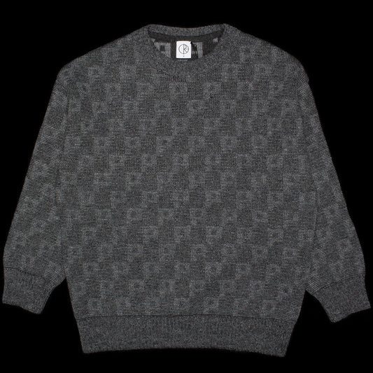 Polar Skate Co. | George Sweater
Color : Grey "P" Pattern