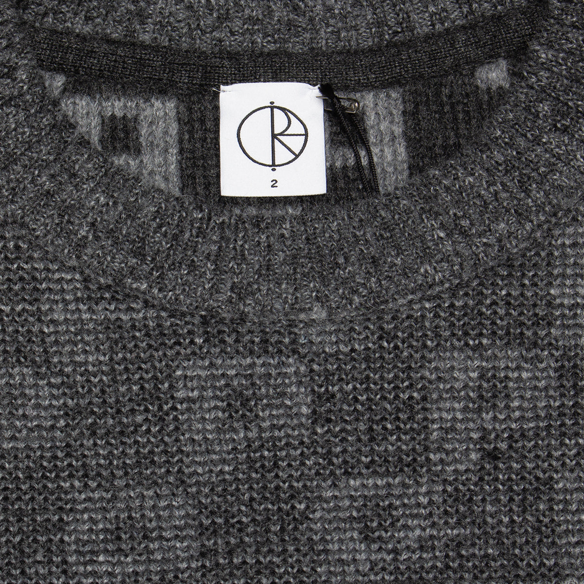 Polar Skate Co. | George Sweater
Color : Grey "P" Pattern