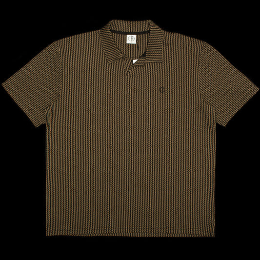 Polar Skate Co. | Serge Polo Shirt
Color : Boucle Brass / Black