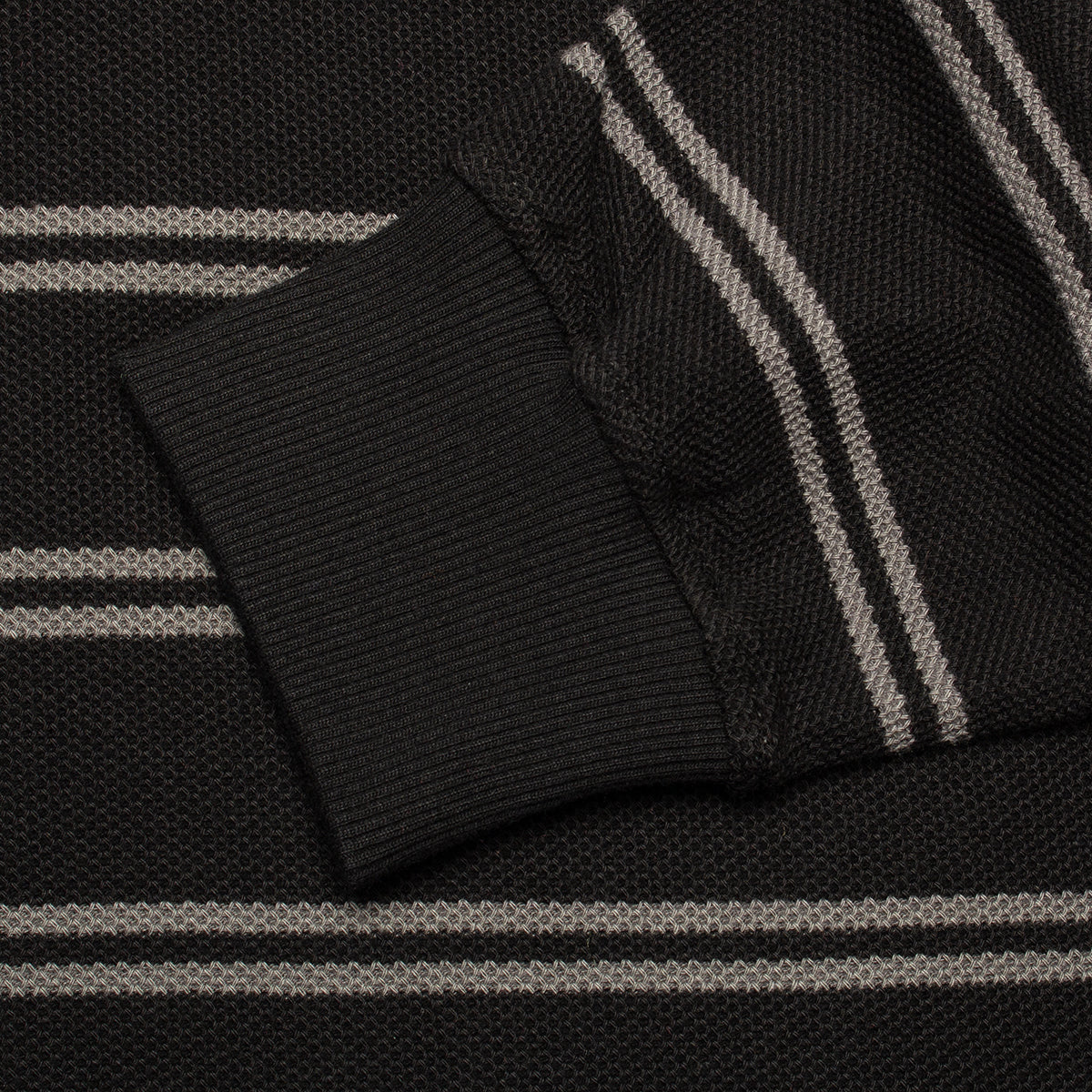 Polar | Striped L/S Polo Color : Black