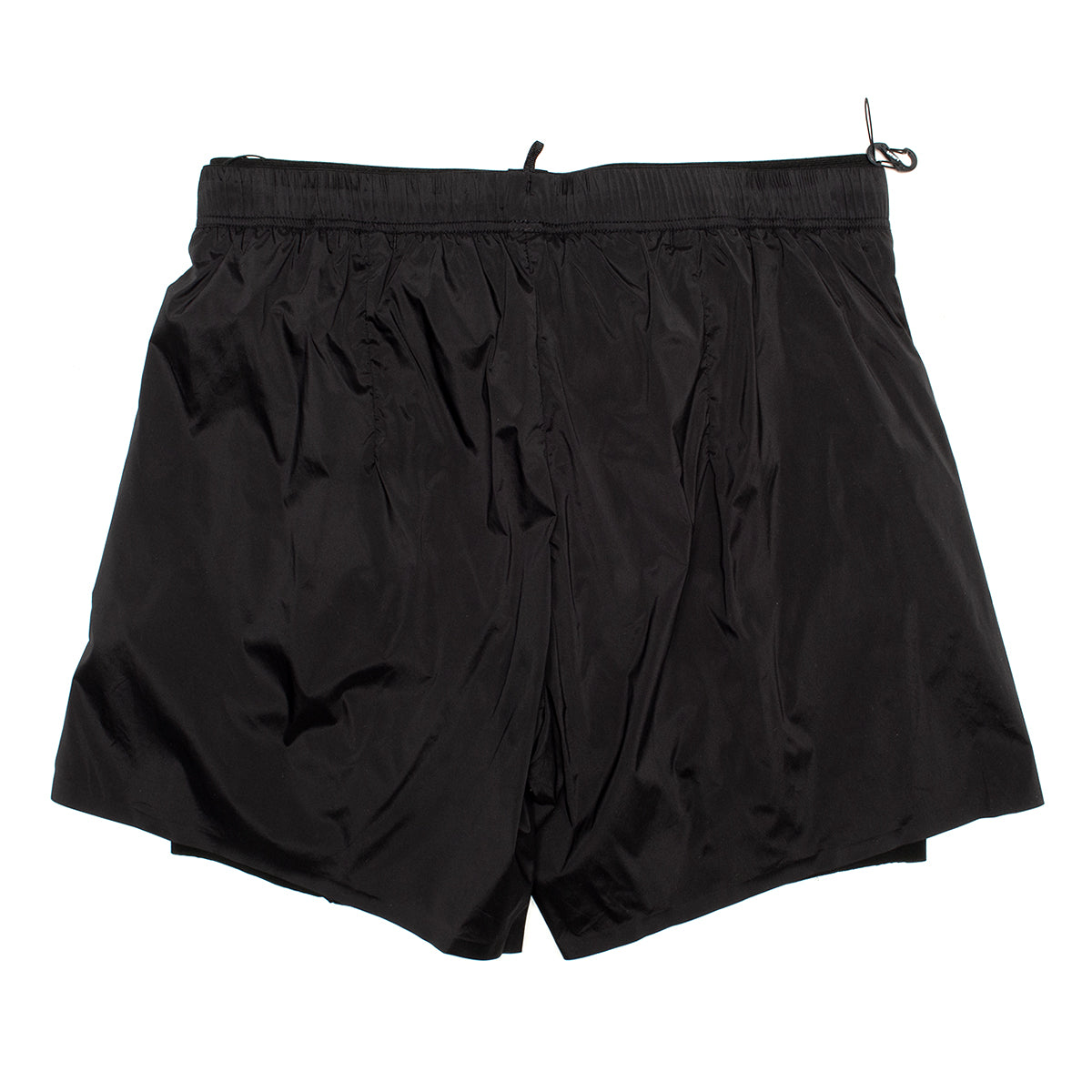 Satisfy - TechSilk Shorts 5"
Color : Black
Shell Materials : 88% Nylon / 12% Elastane
Lining Materials : 64% Nylon / 36% Elastane
Double waistband construction with drawcord
Quick-drying and anti-chafe Justice™ liner
2 front side pockets
Mini S-Carabiner clip
Sweatproof phone pocket
Detachable care label
Quick-drying
Regular fit