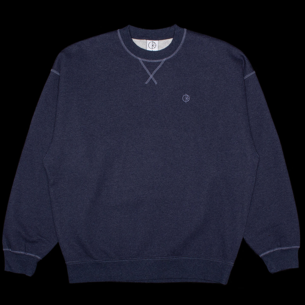 Polar Skate Co - Frankie Crewneck
Color : Navy Melange