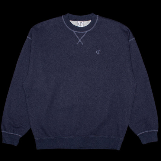 Polar Skate Co - Frankie Crewneck
Color : Navy Melange