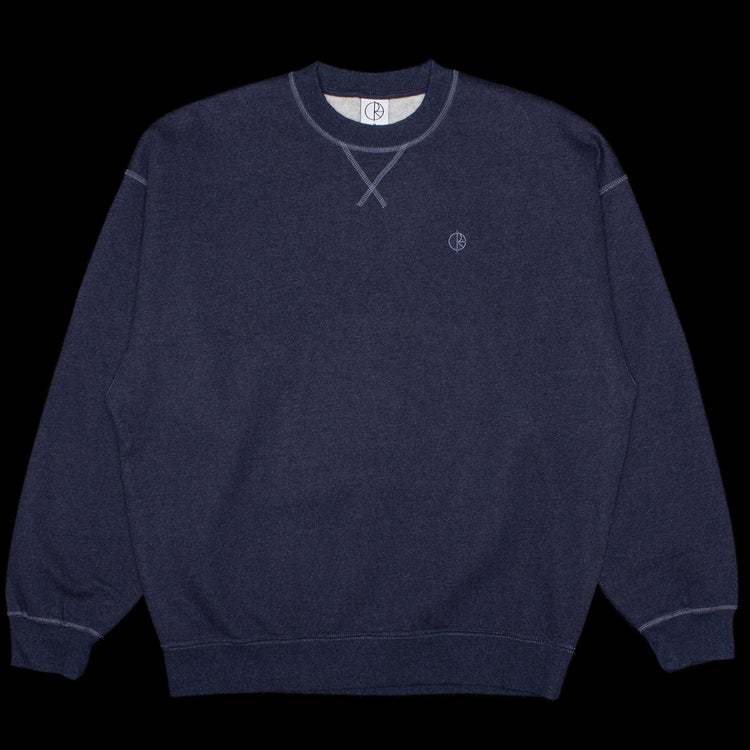 Polar Skate Co - Frankie Crewneck
Color : Navy Melange