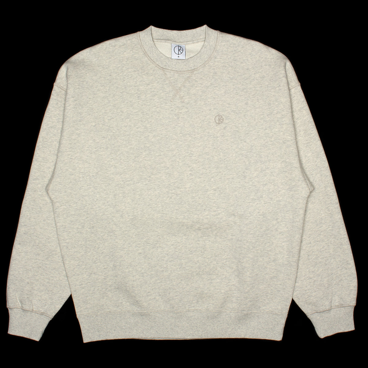 Polar Skate Co - Frankie Crewneck
Color : Ivory Grey Melange