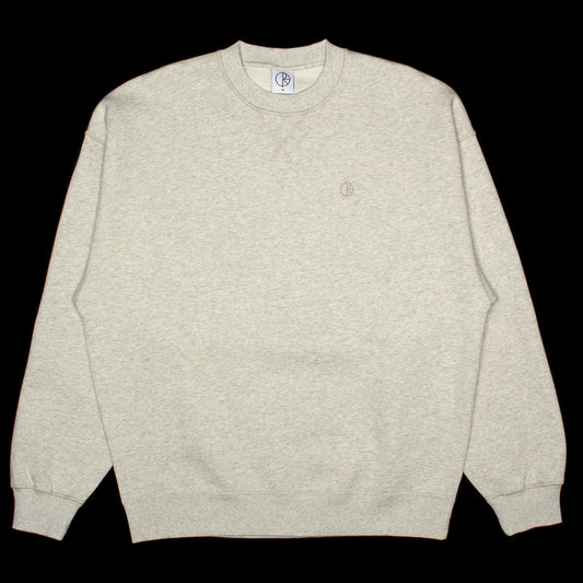 Polar Skate Co - Frankie Crewneck
Color : Ivory Grey Melange