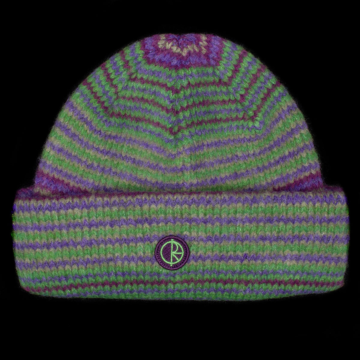 Polar Skate Co. - George Beanie
Color : Purple / Green
Materials : 60% Acrylic / 14% Polyamide / 10% Polyester / 8% Viscose / 8% Wool
Jacquard knit
Double fold
One size
Made in Portugal