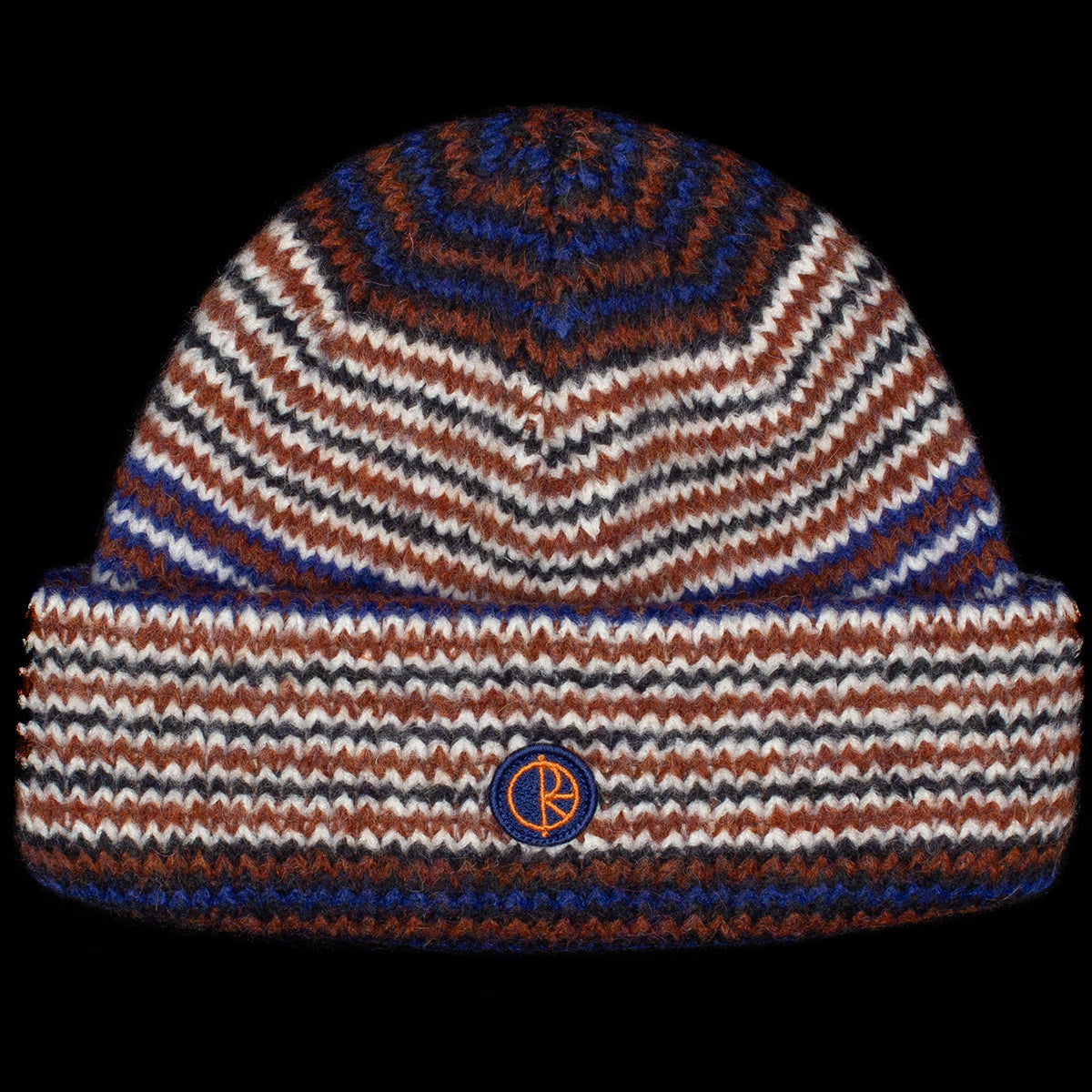 Polar Skate Co. - George Beanie
Color : Blue / Orange
Materials : 60% Acrylic / 14% Polyamide / 10% Polyester / 8% Viscose / 8% Wool
Jacquard knit
Double fold
One size
Made in Portugal