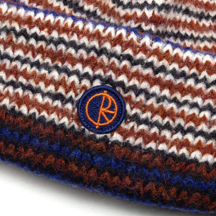 Polar Skate Co. - George Beanie
Color : Blue / Orange
Materials : 60% Acrylic / 14% Polyamide / 10% Polyester / 8% Viscose / 8% Wool
Jacquard knit
Double fold
One size
Made in Portugal
