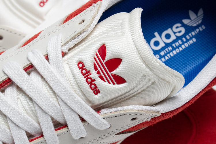 Adidas | Gazelle ADV&nbsp;
Style # JP5861
Color : Better Scarlet / White / Gold